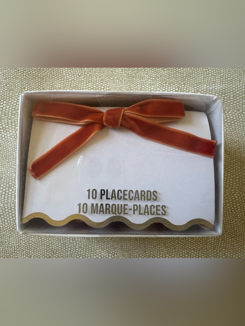 Meri Meri Velvet Bow Place cards Set of 10